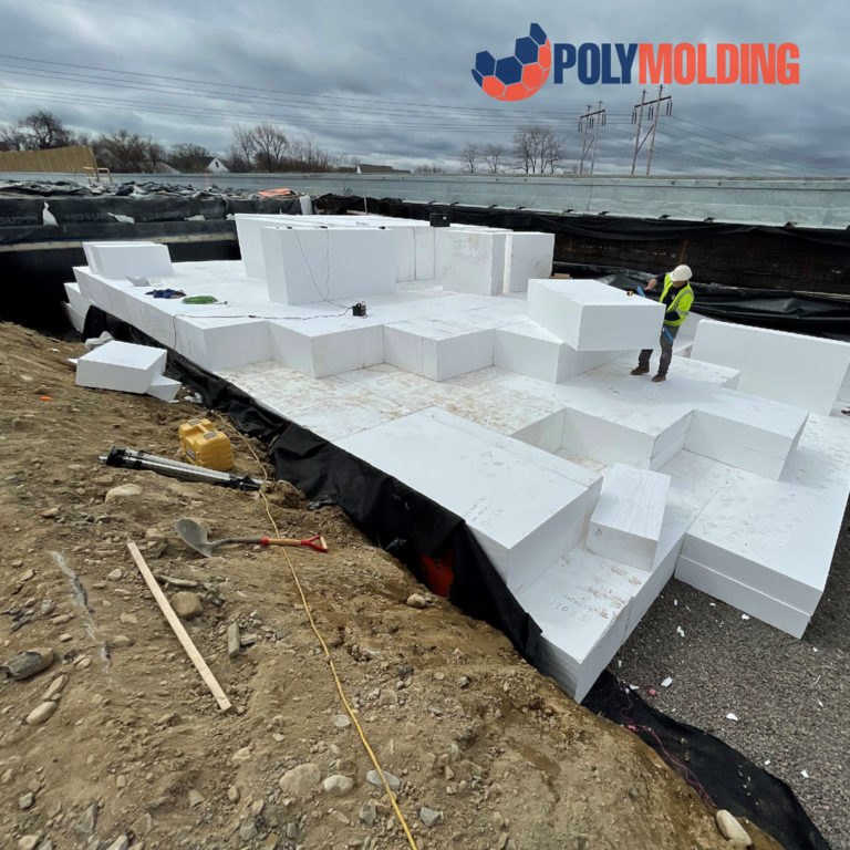 How Does Eps Geofoam Help Reduce Lateral Loads On Retaining Walls Poly Molding Llc